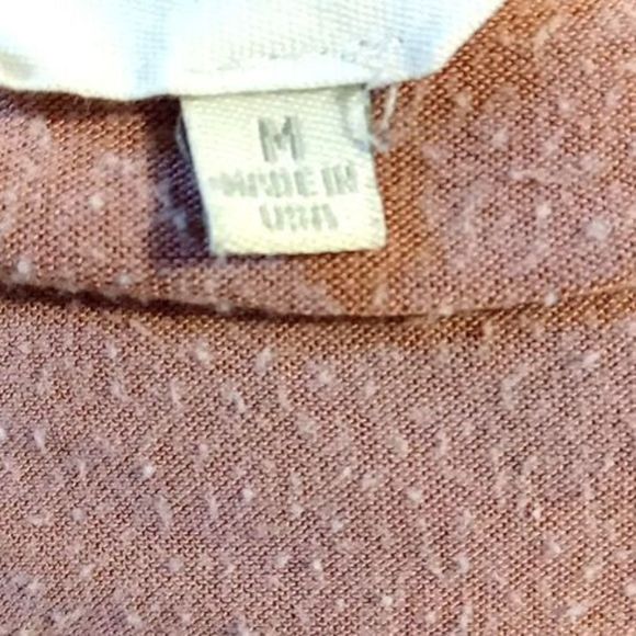 Thyme & Honey Open Shoulder Dusky Rose Top Women's Size Medium - Picture 6 of 6